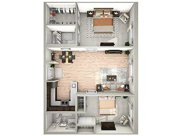 The Highland floor plan at Beacon Hill Senior Living Community